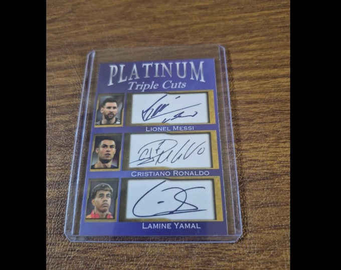 Platinum Cuts Lionel Messi Cristiano Ronaldo Lamine Yamal facs autos only 1000 made