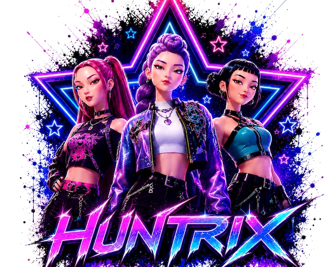 Huntrix PNG Clipart, Kpop Demon Hunters, Saja Boys Girls Bands, Anime Girl Sublimation, Rumi Mira Zoey, Instant Download